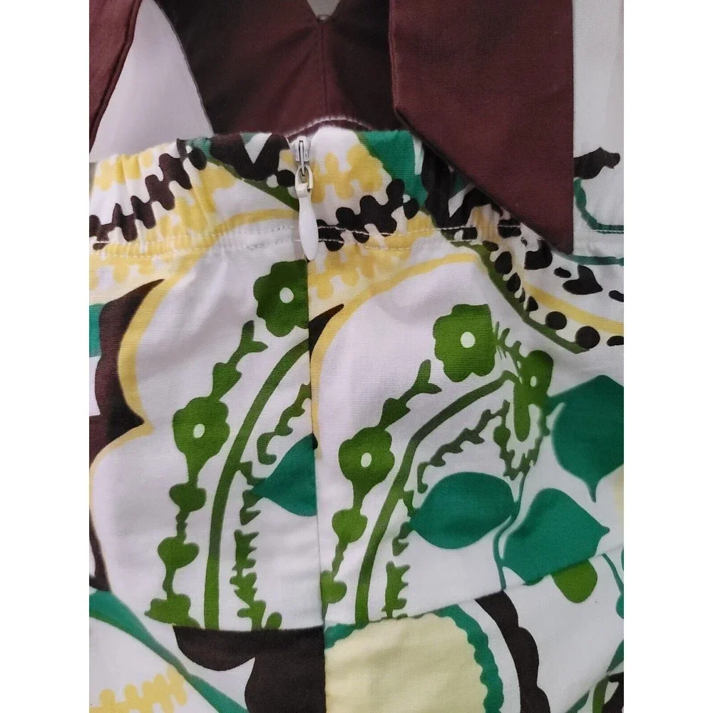 Speechless Floral Paisley Halter Tie Back with Zipper Flare Dress Junior Size 13 - Picture 7 of 15